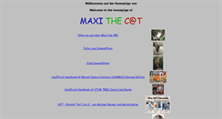 Desktop Screenshot of maxithecat.de