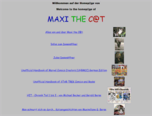 Tablet Screenshot of maxithecat.de